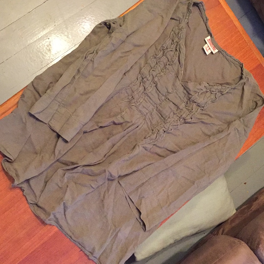 Mossimo olive green 3/4 sleeve shirt